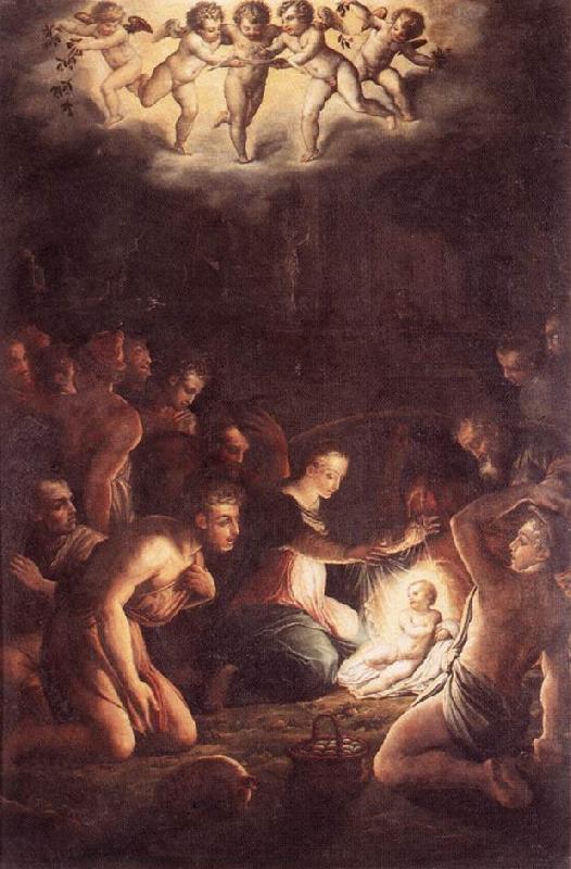 VASARI, Giorgio The Nativity  wt oil painting image